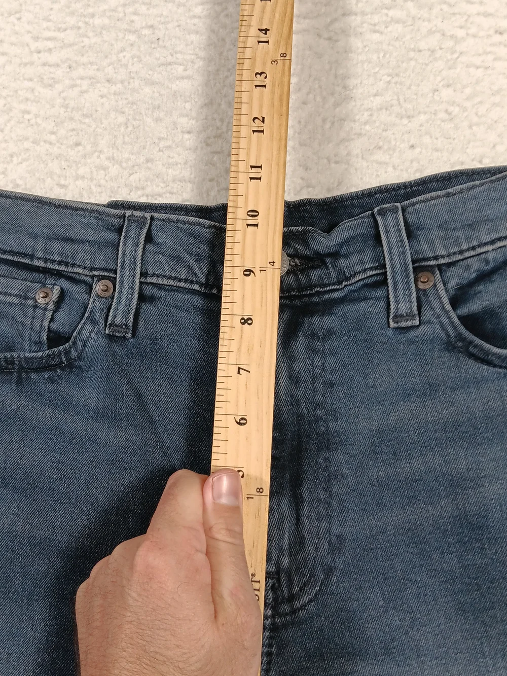 Levis 541 Premium Jeans Mens 32x30 Blue Denim Athletic Taper Fit Big E Stretch